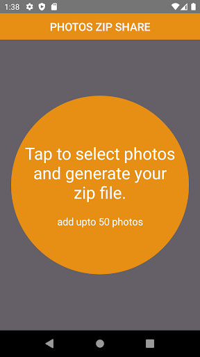 Android application Photos zip share screenshort