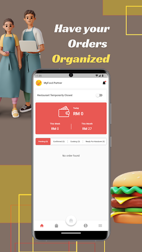Android application MyFood Partner screenshort