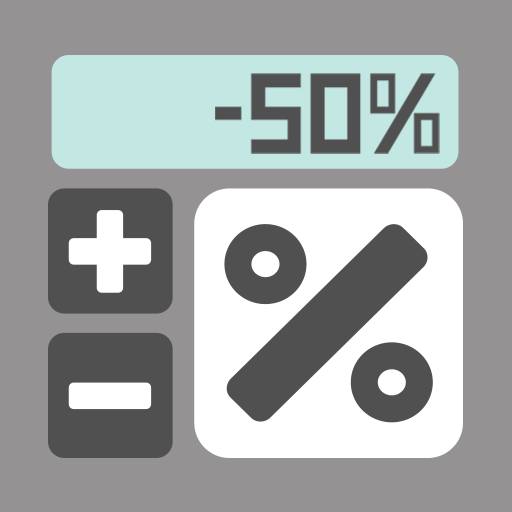 Percentage calculator discount logo
