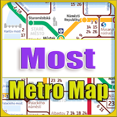 Most Czech Republic Metro Map icon