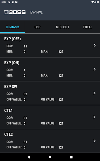 Screenshot of EV-1-WL Editor