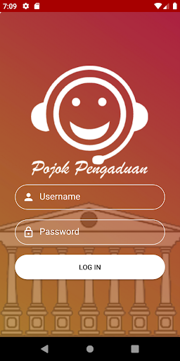 Android application Pojok Pengaduan screenshort