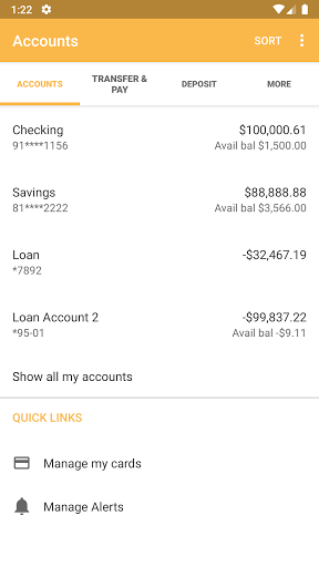 FUN Bank Mobile Banking Screen 3