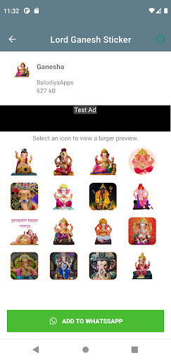 Lord Ganesh Sticker Screen 3