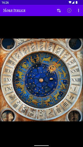 Android application Hora Italica screenshort