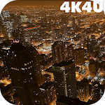 Cover Image of Tải xuống 4K Downtown Night Traffic Vide  APK