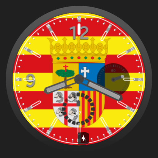 Esfera bandera de Aragón logo