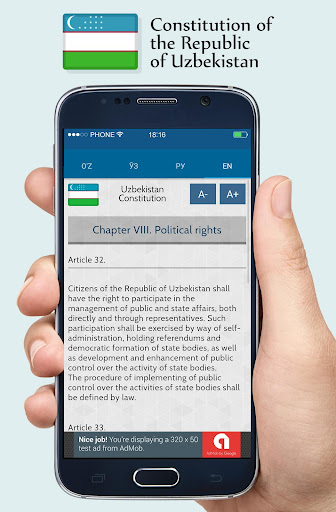 Constitution of the Uzbekistan Screen 3