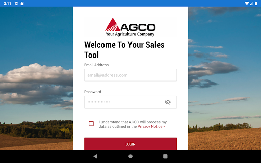 Android application AGCO Retail screenshort
