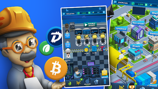 Crypto Idle Miner APK v1.10.4 MOD (Free Shopping/Gold) Gallery 4