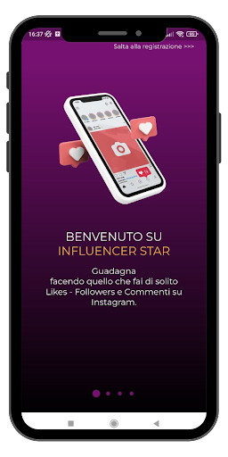Android application Influencer Star screenshort