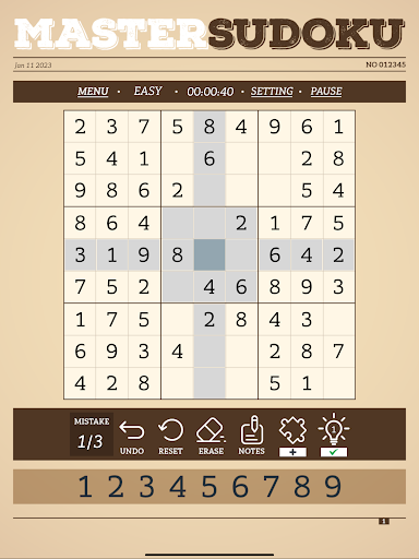 Sudoku Master - Number Puzzles