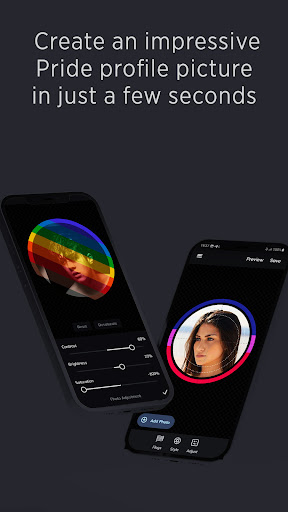 Android application Pride Profile Picture Maker screenshort