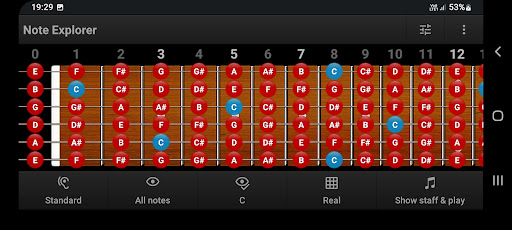 Android application Guitar Note Trainer Demo screenshort