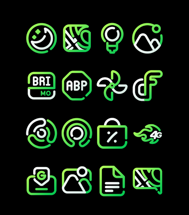 LimeLine - Green Icon Pack - 58 - (Android)