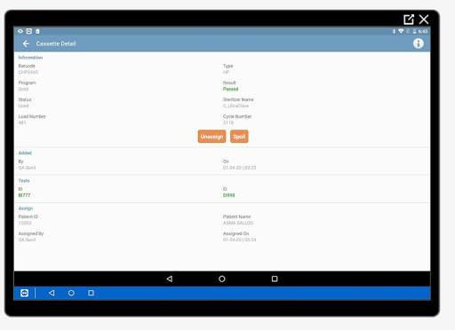 SterilWize+ Screen 2