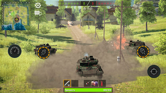 War of Tanks: World เกมรถถัง