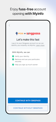 Screenshot of POSB digibank