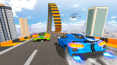 Mega Ramp Car Racing Stunt: Impossible Sky Tracks screenshot thumbnail