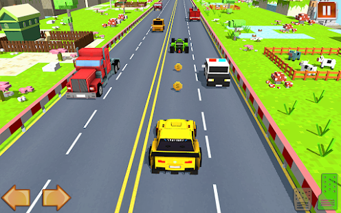 Blocky Car Highway Racer: Traffic Racing Game 1.3 APK screenshots 10