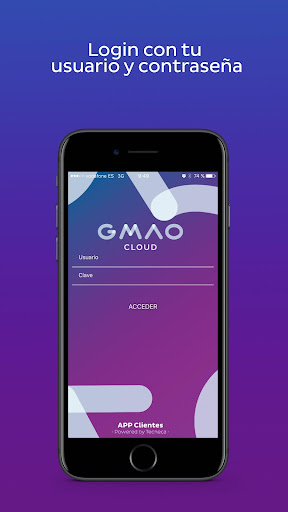 Android application GMAO CLOUD MÓVIL CLIENTES screenshort
