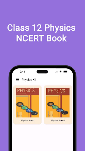 Android application Class 12 Physics NCERT Book screenshort