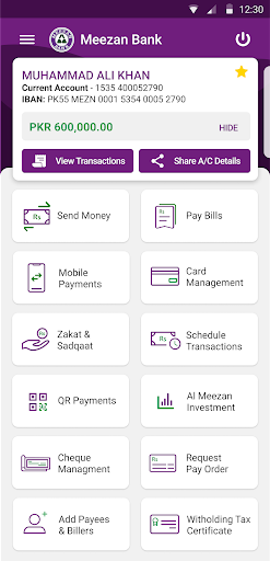 Android application Meezan Mobile App for Testers screenshort