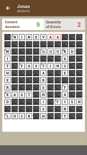 Biblical Crosswords Screen 3