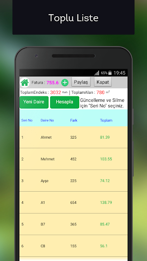 Android application Merkezi Sistem Doğalgaz Hesapl screenshort