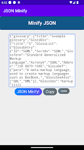 JSON Minify - json minifier