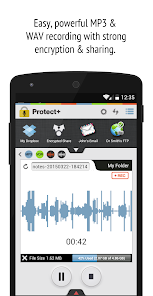 Protect  MP3/WAV Voice Recorder w/ Encryption Free