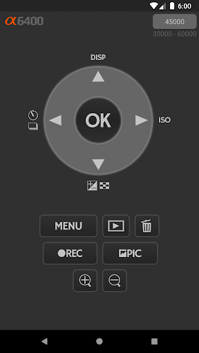 IR remote SONY α6400 Screen 3