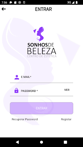 Android application Sonhos de Beleza screenshort
