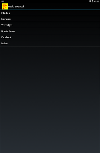 Android application Radio Zwetsbal screenshort