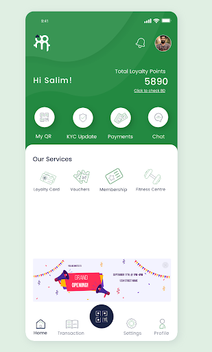 Android application Atta - loyalty rewards system screenshort