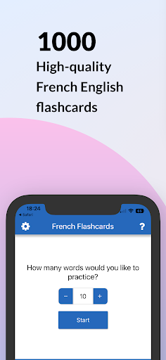 Android application French Flashcards - 1000 Words screenshort