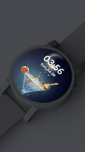 Android application Moon Animated Gif Watch Face screenshort