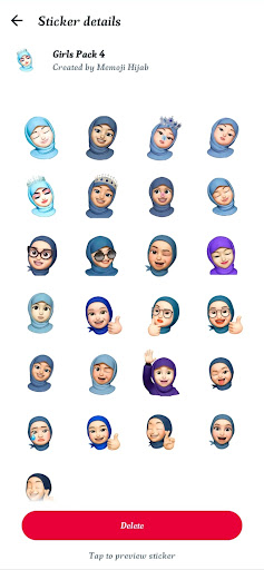 Hijab Memoji Stickers Screen 2