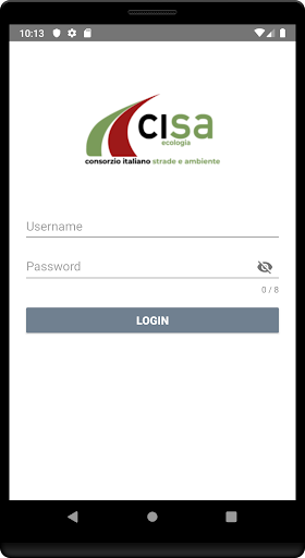 Android application CAM: Cisa Assistance Managemen screenshort