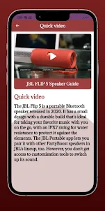 JBL FLIP 5 Speaker Guide