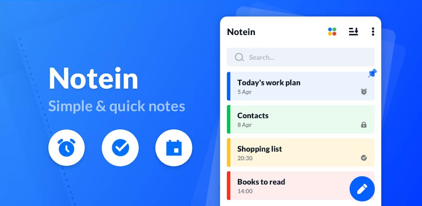 Notepad, Notes, Lists – Notein