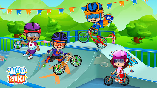Vlad & Niki: Kids Bike Racing apktreat screenshots 2
