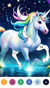 Fantasy Color By Number Game 4