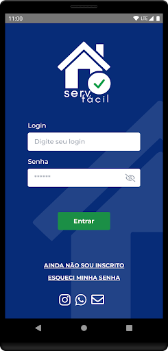 Android application ServFacil screenshort