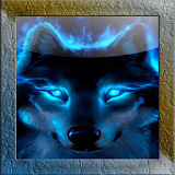 Blue Sparkle Wolf LWP icon