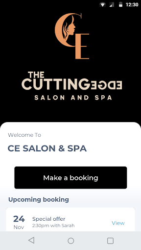 Android application CE SALON & SPA screenshort