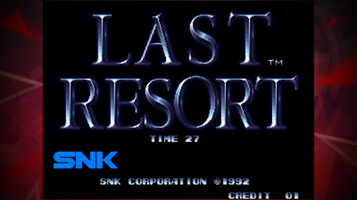 LAST RESORT ACA NEOGEO - Arcade - games