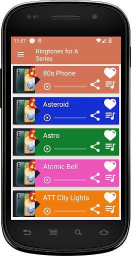 Android application Old Ringtones for Galaxy A10 screenshort