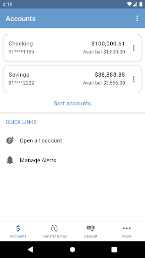 SNB Mobile Banking Screen 3