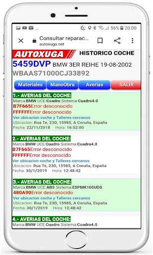 Historial reparaciones coches